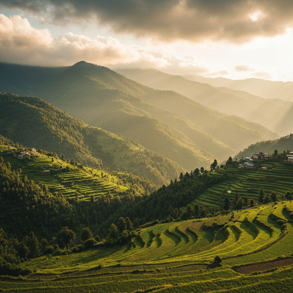 Himalayan mountain landscape